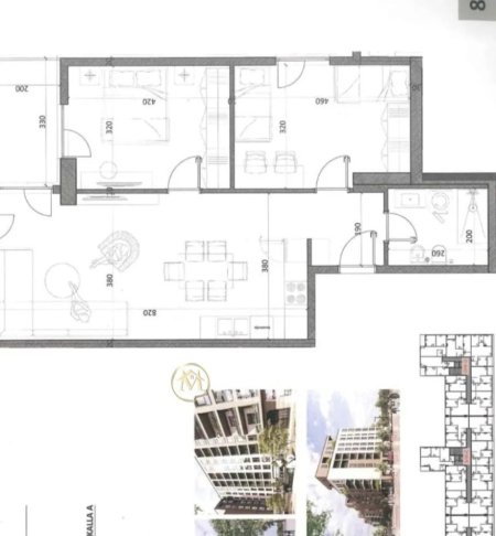 Tirane, shitet apartament 2+1 Kati 1, 95 m² 77.000 € (Kamez)