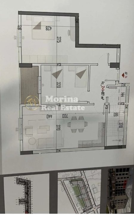 Tirane, shitet apartament 2+1 Kati 4, 102 m² 81.800 € (Laknas)