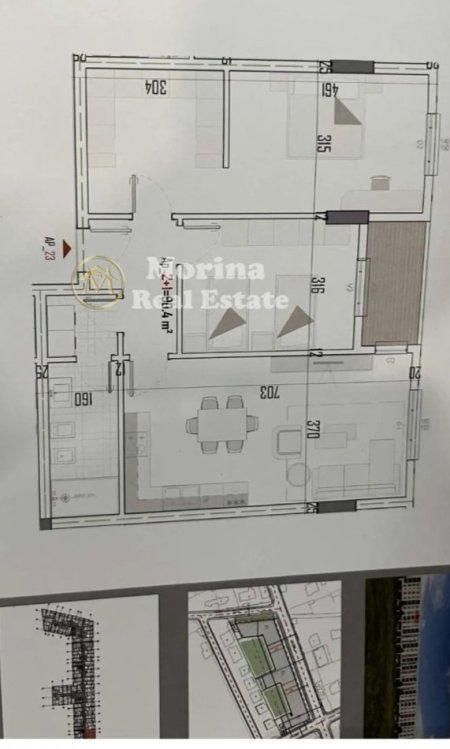 Tirane, shitet apartament 2+1 Kati 4, 106 m² 85.000 € (Laknas)