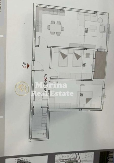Tirane, shitet apartament 2+1 Kati 4, 105 m² 84.400 € (Laknas)
