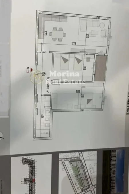 Tirane, shitet apartament 2+1 Kati 3, 105 m² 84.600 € (Laknas)