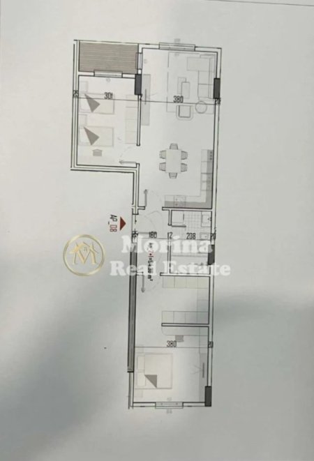 Tirane, shitet apartament 2+1 Kati 1, 111 m² 88.700 € (Laknas)