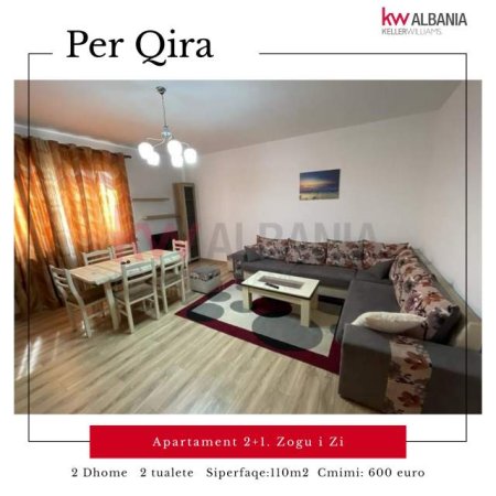 Tirane, jepet me qera apartament Kati 7, 120 m² 600 Euro (Rruga Muhamed Gjollesha)