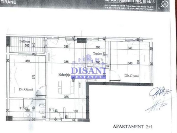 Tirane, shitet apartament 2+1 87 m² 96.000 Euro (Casa Italia)