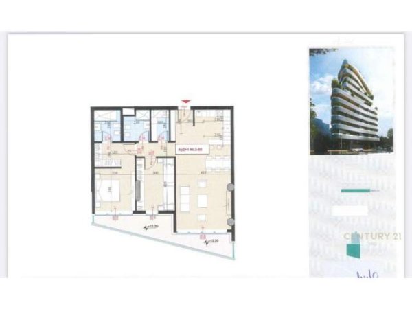 Tirane, shes apartament 2+1+2+BLK 130 m² 495.000 Euro (Stadiumi Air Albania, Stadiumi Qemal Stafa)