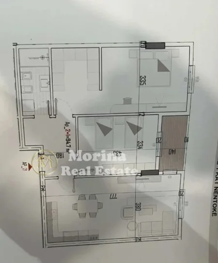 Tirane, shitet apartament 2+1 Kati 4, 111 m² 89.000 € (Laknas)