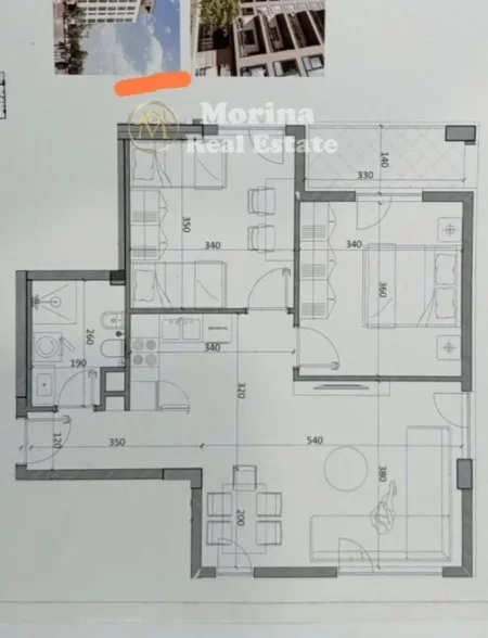 Tirane, shitet apartament 2+1 Kati 8, 83 m² 67.000 € (Kamez)