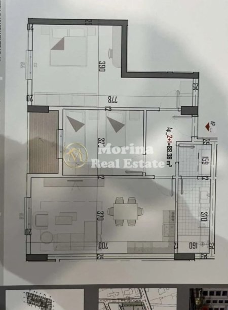 Tirane, shitet apartament 2+1 Kati 1, 103 m² 83.060 € (Laknas)
