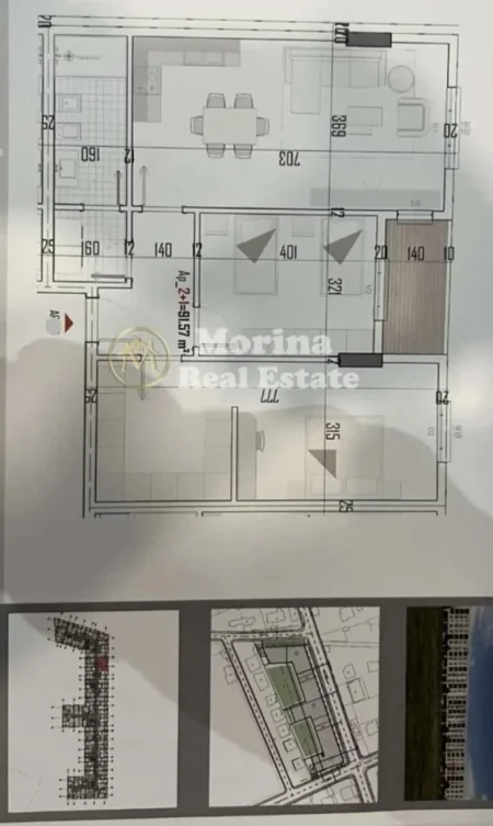 Tirane, shitet apartament 2+1 Kati 2, 108 m² 86.100 € (Laknas)