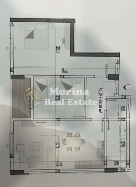 Tirane, shitet apartament 2+1 Kati 2, 104 m² 83.060 € (Laknas)