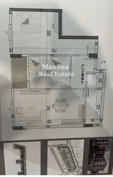 Tirane, shitet apartament 2+1 Kati 4, 103 m² 83.060 € (Laknas)