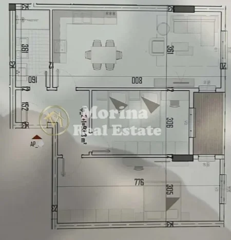 Tirane, shitet apartament 2+1 Kati 1, 110 m² 87.704 € (Laknas)