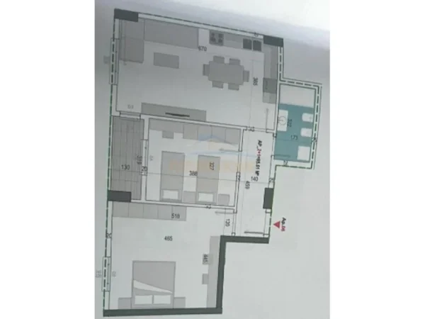 Tirane, shitet apartament 2+1+Ballkon Kati 2, 99 m² 124.000 € 