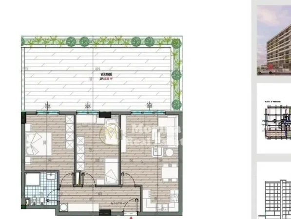 Tirane, shitet apartament 2+1 Kati 1, 150 m² 132.500 € (Univers City)