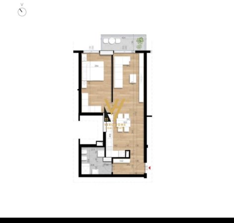 Tirane, shitet apartament 1+1 Kati 9, 79 m² 128.000 € (REZIDENCA TURDIU)