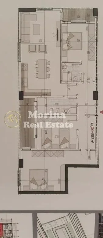 Tirane, shitet apartament 3+1 Kati 6, 136 m² 120.000 € (Kamez)