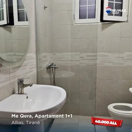 Tirane, jepet me qera apartament 1+1 Kati 2, 400 € (Allias, Tiranë)