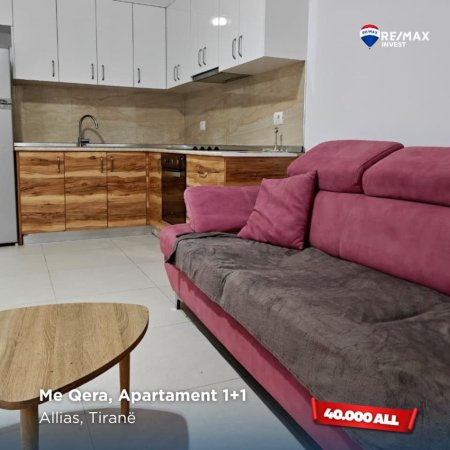 Tirane, jepet me qera apartament 1+1 Kati 2, 400 € (Allias, Tiranë)