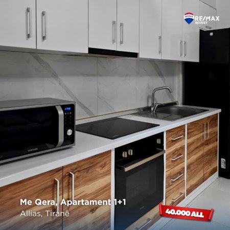 Tirane, jepet me qera Vile 1+1 Kati 2, 400 € (Allias, Tiranë)