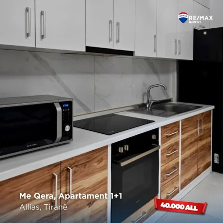 Tirane, jepet me qera Vile 1+1 Kati 2, 400 € (Allias, Tiranë)