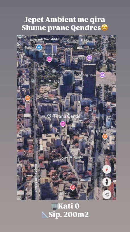 Tirane, jepet me qera ambjent biznesi Kati 0, 200 m² 3.000 € (Rruga e Barrikadave, prane gjimnazit Sami Frasheri)