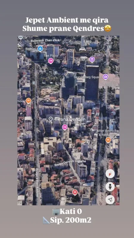 Tirane, jepet me qera ambjent biznesi Kati 0, 200 m² 3.000 € (Rruga e Barrikadave, prane gjimnazit Sami Frasheri)