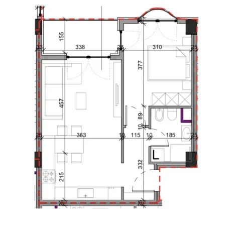Tirane, shitet apartament 1+1+Ballkon , 69 m² 76.340 € (Aluna 2 Complex, Paskuqan)