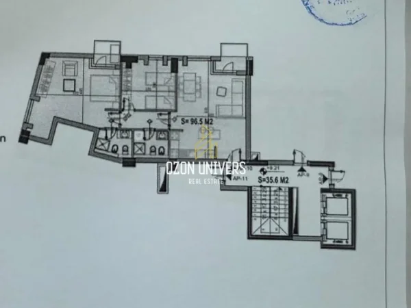 Tirane, shitet apartament 2+1+Ballkon Kati 2, 115 m² 401.800 € (Stadiumi Air Albania)