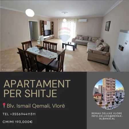 Vlore, shitet apartament 2+1+Ballkon Kati 6, 104 m² 193.000 € (Blv. Ismail Qemali,Vlore)