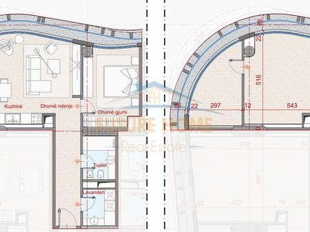 Tirane, shitet apartament 2+1 Kati 2, 79 m² 221.000 € 