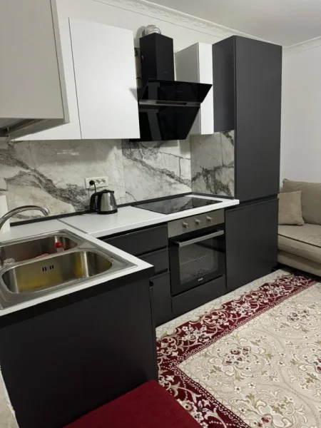 Tirane, jepet me qera apartament 1+1 Kati 1, 55 m² 430 € (Rruges se Dibres , te shkolla e bashkuar)