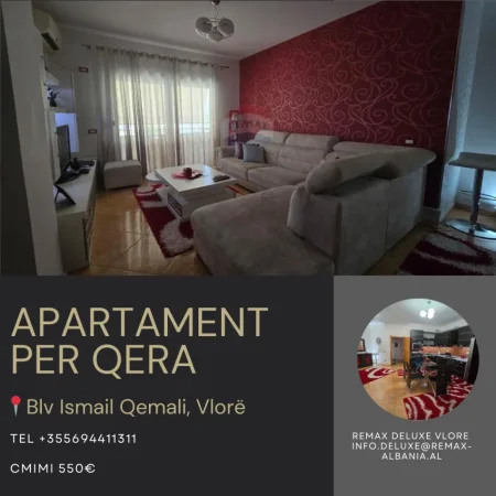 Vlore, jepet me qera apartament 2+1 , 120 m² 550 € (Blv. Ismail Qemali,Vlore)