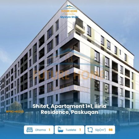 Tirane, shitet apartament 1+1+Ballkon Kati 3, 66 m² 75.900 € (Paskuqan)