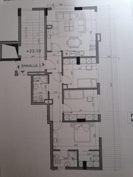 Tirane, shitet apartament 3+1 Kati 7, 151.000 € 