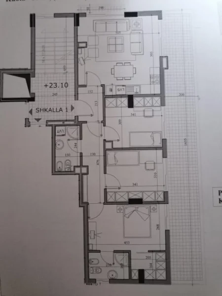Tirane, shitet apartament 3+1 Kati 7, 151.000 € 