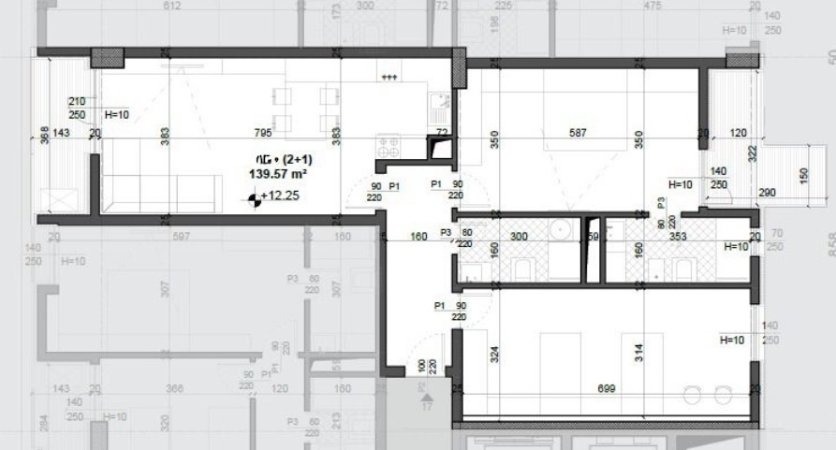 Tirane, shitet apartament 2+1+Ballkon , 140 m² 174.460 € (Meis Garden, Fusha Aviacionit)