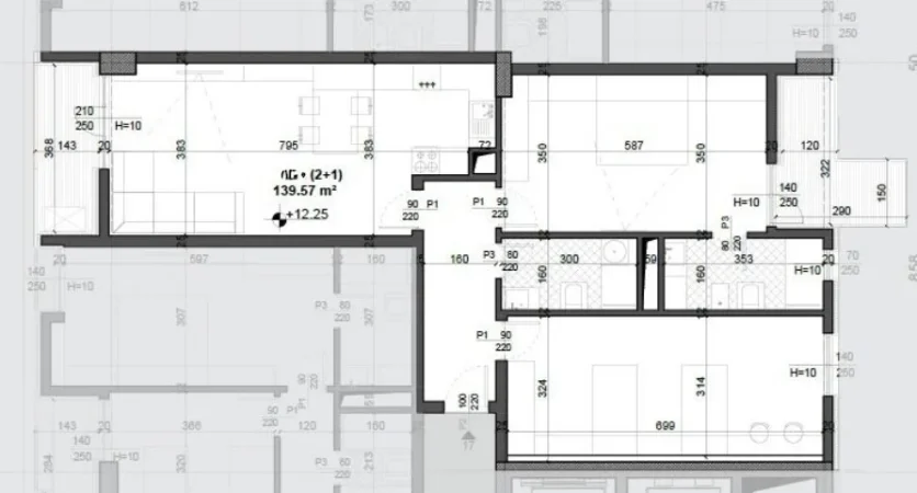 Tirane, shitet apartament 2+1+Ballkon , 140 m² 174.460 € (Meis Garden, Fusha Aviacionit)