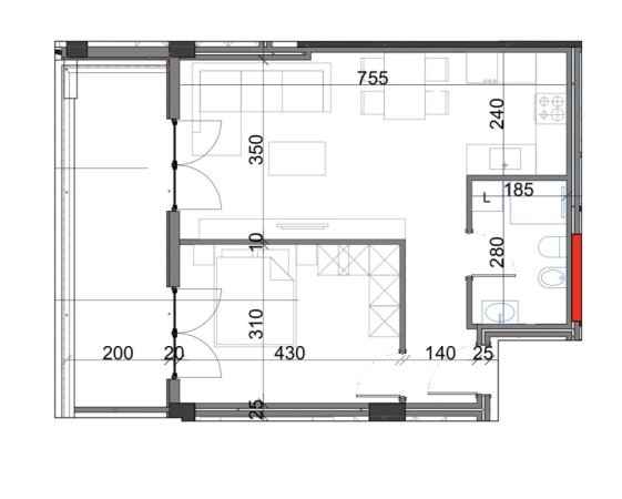 Tirane, shitet apartament+verande | Penthouse 1+1+Ballkon , 70 m² 125.641 € (Viva Complex, Rruga Javer Malo)