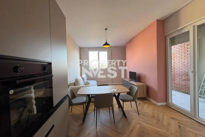 Tirane, jepet me qera apartament 1+1 Kati 5, 70 m² 500 € (Rruga e kavajes)