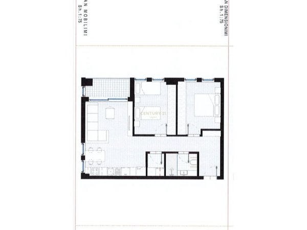 Tirane, shitet apartament 2+1 Kati 7, 82 m² 131.000 € 