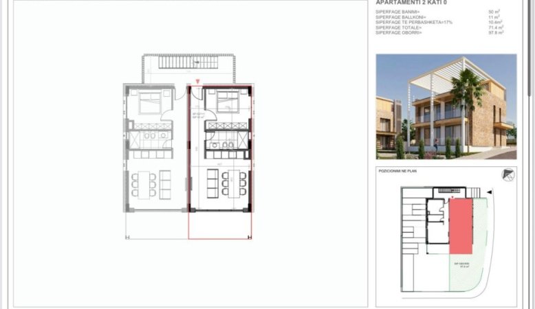 Dhermi - Palase, shitet apartament 1+1 Kati 0, 143 m² 550.000 € (DHERMI)