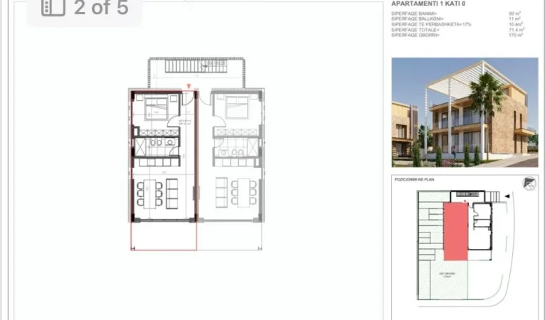 Dhermi - Palase, shitet apartament 1+1 Kati 0, 143 m² 550.000 € (DHERMI)