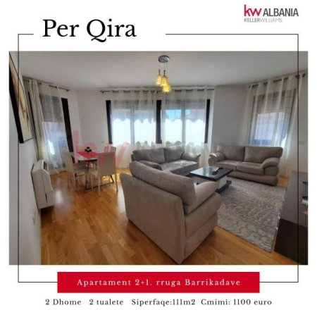 Tirane, jepet me qera apartament Kati 2, 98 m² 1.100 Euro (Rruga Barrikadave)
