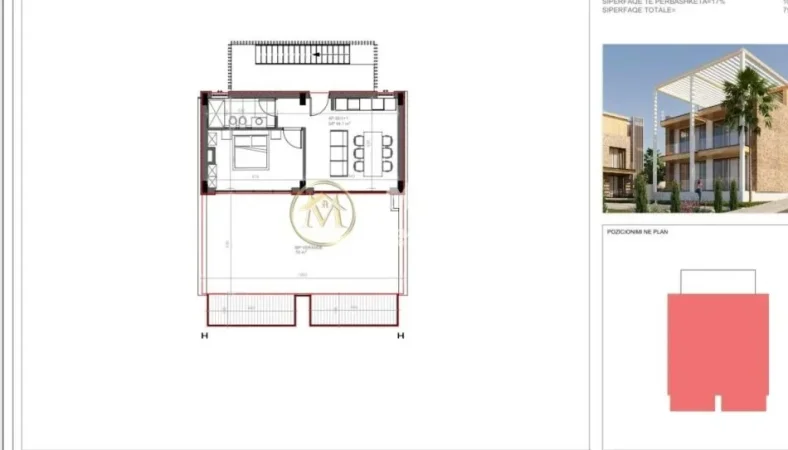 Vlore, shitet Vile 1+1 Kati 1, 175 m² 550.000 € (Dhermi)