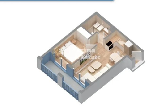 Tirane, shitet apartament 1+1 Kati 3, 59 m² 92.000 € (Fresku)