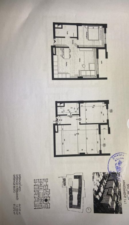 Tirane, shes apartament 2+1+Ballkon Kati 8, 172.500 €