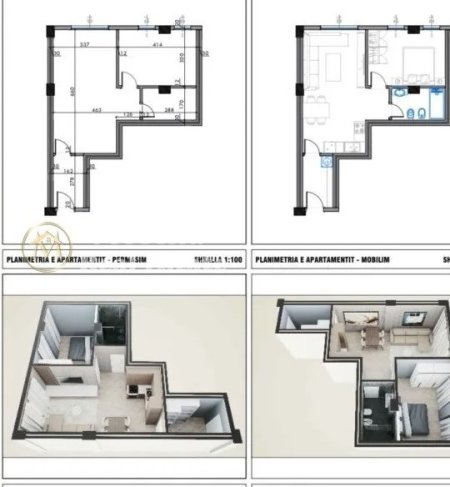 Tirane, shitet apartament 2+1 Kati 1, 100 m² 151.000 € (Fresku)