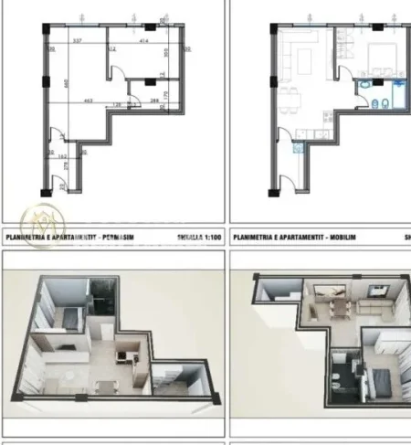 Tirane, shitet apartament 2+1 Kati 1, 100 m² 151.000 € (Fresku)