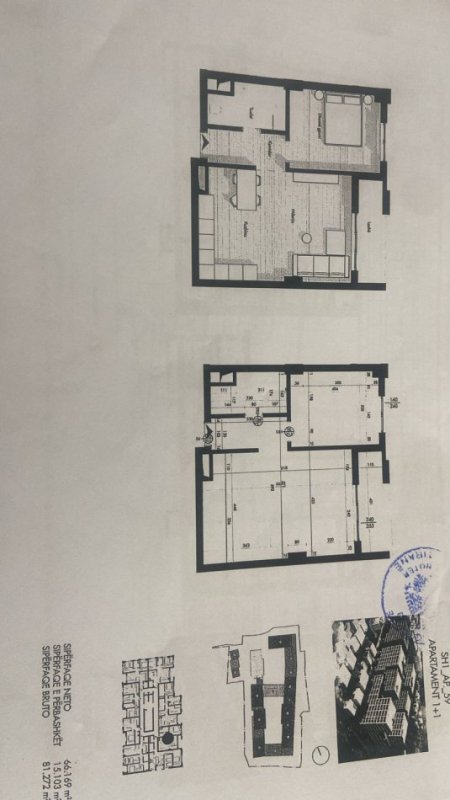 Tirane, shes apartament 2+1+Ballkon Kati 8, 172.500 €