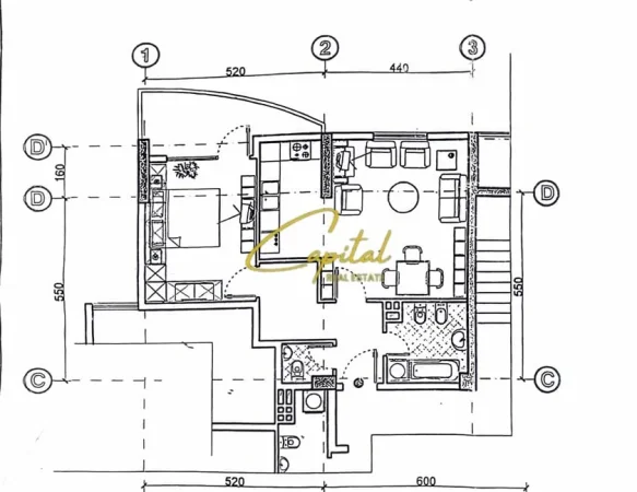 Tirane, shitet apartament 1+1 Kati 12, 80 m² 165.000 € (ISH STACIONI TRENIT)